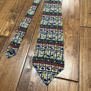 Vintage UNICEF Stained Glass Tie